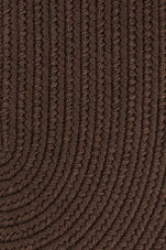 Rhody Rug Poly Solids S011 Brown Area Rug Detail