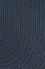 Rhody Rug Poly Solids S012 Navy Area Rug Detail