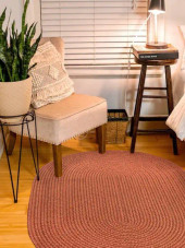 Rhody Rug Poly Solids S019 Almond Area Rug Room Scene Rhody Rug Poly Solids S019 Almond Area Rug Room Scene
