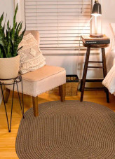 Rhody Rug Poly Solids S025 Lt. Brown Area Rug Room Scene Rhody Rug Poly Solids S025 Lt. Brown Area Rug Room Scene