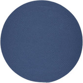 Rhody Rug Poly Solids S028 Marina Blue Round Area Rug Rhody Rug Poly Solids S028 Marina Blue Round Area Rug