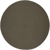 Rhody Rug Poly Solids S037 Moonstone Round Area Rug