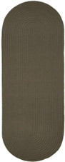 Rhody Rug Poly Solids S037 Moonstone Runner Area Rug