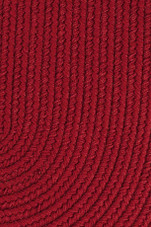 Rhody Rug Poly Solids S045 Brilliant Red Area Rug Detail Rhody Rug Poly Solids S045 Brilliant Red Area Rug Detail