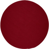 Rhody Rug Poly Solids S045 Brilliant Red Round Area Rug Rhody Rug Poly Solids S045 Brilliant Red Round Area Rug