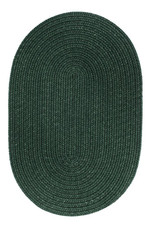 Rhody Rug Wool Solids S105 Hunter Green Oval Area Rug