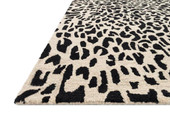Loloi Masai MAS-02 Black/Ivory Area Rug Angle Loloi Masai MAS-02 Black/Ivory Area Rug Angle