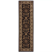 Ariana 271D Black Runner Area Rug by Oriental Weavers Runner Ariana 271D Black Runner Area Rug by Oriental Weavers Runner