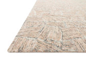 Loloi Peregrine PER-07 Blush Area Rug Angle Loloi Peregrine PER-07 Blush Area Rug Angle