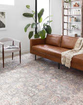 Loloi II Skye SKY-01 Grey/Apricot Area Rug - Carpetmart.com