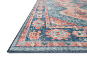 Loloi II Skye SKY-03 Turquoise/Terracotta Area Rug Angle Loloi II Skye SKY-03 Turquoise/Terracotta Area Rug Angle