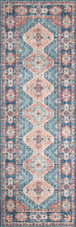 Loloi II Skye SKY-03 Turquoise/Terracotta Runner Area Rug Loloi II Skye SKY-03 Turquoise/Terracotta Runner Area Rug