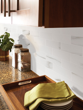 Aria Bianco 2" X 4" Porcelain Polished Mosaic Tile Aria Bianco 2" X 4" Porcelain Polished Mosaic Tile