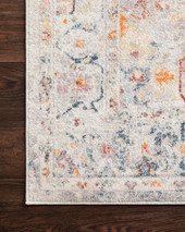 Loloi Clara CLA-04 Lt. Grey/Multi Area Rug Corner Loloi Clara CLA-04 Lt. Grey/Multi Area Rug Corner