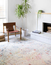 Loloi Clara CLA-04 Lt. Grey/Multi Area Rug Room Scene Loloi Clara CLA-04 Lt. Grey/Multi Area Rug Room Scene