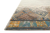 Loloi Mika MIK-02 Ivory/Mediterranean Area Rug Angle Loloi Mika MIK-02 Ivory/Mediterranean Area Rug Angle