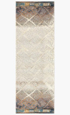 Loloi Mika MIK-02 Ivory/Mediterranean Runner Area Rug Loloi Mika MIK-02 Ivory/Mediterranean Runner Area Rug