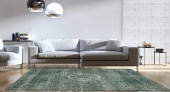 Loloi Mika MIK-06 Green/Mist Area Rug Room Scene Loloi Mika MIK-06 Green/Mist Area Rug Room Scene