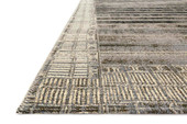 Loloi Mika MIK-07 Charcoal/Ivory Area Rug Angle Loloi Mika MIK-07 Charcoal/Ivory Area Rug Angle