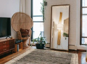 Loloi Mika MIK-07 Charcoal/Ivory Area Rug Room Scene Loloi Mika MIK-07 Charcoal/Ivory Area Rug Room Scene