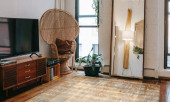 Loloi Mika MIK-11 Antique Ivory/Copper Area Rug Room Scene Loloi Mika MIK-11 Antique Ivory/Copper Area Rug Room Scene