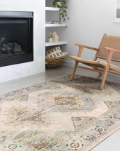 Loloi II Isadora ISA-01 Oatmeal/Silver Area Rug Room Scene Loloi II Isadora ISA-01 Oatmeal/Silver Area Rug Room Scene
