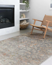 Loloi II Isadora ISA-05 Silver/Silver Area Rug Room Scene Loloi II Isadora ISA-05 Silver/Silver Area Rug Room Scene