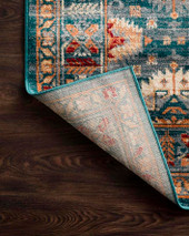 Loloi II Isadora ISA-06 Lagoon/Multi Area Rug Backing Loloi II Isadora ISA-06 Lagoon/Multi Area Rug Backing