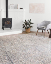 Loloi II Lucia LUC-01 Grey/Sunset Area Rug Room Scene Loloi II Lucia LUC-01 Grey/Sunset Area Rug Room Scene