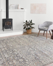 Loloi II Lucia LUC-04 Grey/Mist Area Rug Room Scene Loloi II Lucia LUC-04 Grey/Mist Area Rug Room Scene