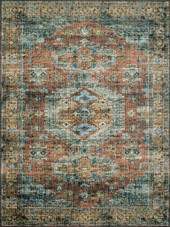 Loloi II Skye SKY-07 Terracotta/Sky Area Rug Loloi II Skye SKY-07 Terracotta/Sky Area Rug