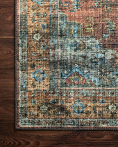 Loloi II Skye SKY-07 Terracotta/Sky Area Rug Corner Loloi II Skye SKY-07 Terracotta/Sky Area Rug Corner