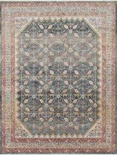 Graham GRA-01 Blue/Persimmon Area Rug - Magnolia Home by Joanna Gaines Graham GRA-01 Blue/Persimmon Area Rug - Magnolia Home by Joanna Gaines