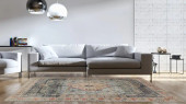 Graham GRA-03 Blue/Antique Ivory Area Rug - Magnolia Home by Joanna Gaines Room Scene Graham GRA-03 Blue/Antique Ivory Area Rug - Magnolia Home by Joanna Gaines Room Scene