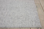 Calvin Klein CK39 Tobiano TOB01 Silver Area Rug Corner 2