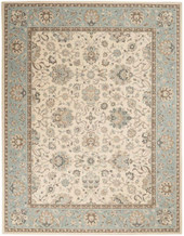 Nourison Living Treasures LI16 Ivory/Aqua Area Rug Nourison Living Treasures LI16 Ivory/Aqua Area Rug