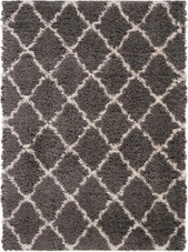 Nourison Luxe Shag LXS02 Dark Grey Area Rug Nourison Luxe Shag LXS02 Dark Grey Area Rug