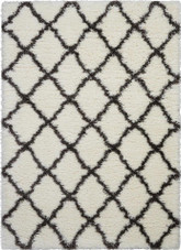 Nourison Luxe Shag LXS02 White Area Rug Nourison Luxe Shag LXS02 White Area Rug