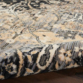 Nourison Majestic MST01 Black Area Rug Texture