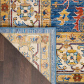 Nourison Majestic MST02 Denim Blue Area Rug Backing Nourison Majestic MST02 Denim Blue Area Rug Backing