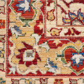 Nourison Majestic MST04 Red Area Rug Swatch