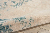 Nourison Maxell MAE13 Ivory/Teal Area Rug Texture