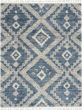 Nourison Oslo Shag OSL02 Denim Blue Area Rug Nourison Oslo Shag OSL02 Denim Blue Area Rug