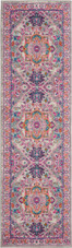 Nourison Passion PSN20 Light Grey/Pink Area Rug Runner Nourison Passion PSN20 Light Grey/Pink Area Rug Runner