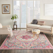 Nourison Passion PSN22 Grey/Multi Area Rug Room Scene Nourison Passion PSN22 Grey/Multi Area Rug Room Scene