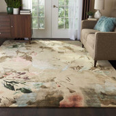 Nourison Prismatic PRS15 Beige/Multi Area Rug Room Scene Nourison Prismatic PRS15 Beige/Multi Area Rug Room Scene