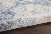 Nourison Silky Textures SLY01 Ivory/Blue Area Rug Texture