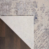 Nourison Silky Textures SLY06 Ivory/Grey Area Rug Backing Nourison Silky Textures SLY06 Ivory/Grey Area Rug Backing