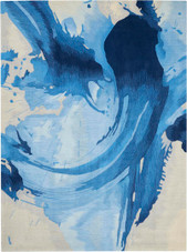 Nourison Symmetry SMM01 Blue/Ivory Area Rug Nourison Symmetry SMM01 Blue/Ivory Area Rug