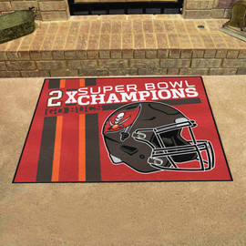 Tampa Bay Buccaneers Super Bowl LV Champions Football Field Runner Rug